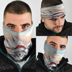 Australia Christmas Neck Gaiter Koala Santa Sydney Opera House Watercolor - Aussie Hoodie