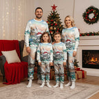 Australia Christmas Pajama Set Koala Santa Sydney Opera House Watercolor - Aussie Hoodie