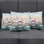Australia Christmas Pillow Cover Koala Santa Sydney Opera House Watercolor - Aussie Hoodie