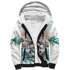 Australia Christmas Sherpa Hoodie Koala Santa Sydney Opera House Watercolor - Aussie Hoodie