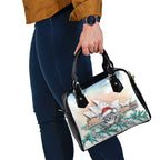 Australia Christmas Shoulder Handbag Koala Santa Sydney Opera House Watercolor - Aussie Hoodie