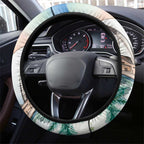 Australia Christmas Steering Wheel Cover Koala Santa Sydney Opera House Watercolor - Aussie Hoodie
