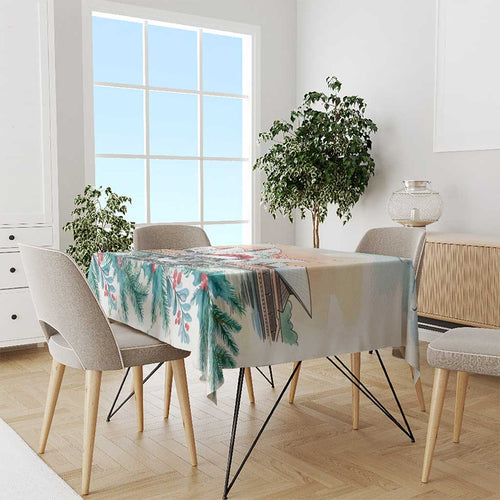 Australia Christmas Tablecloth Koala Santa Sydney Opera House Watercolor - Aussie Hoodie