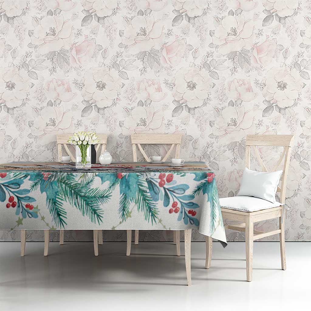 Australia Christmas Tablecloth Koala Santa Sydney Opera House Watercolor - Aussie Hoodie