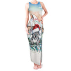 Australia Christmas Tank Maxi Dress Koala Santa Sydney Opera House Watercolor - Aussie Hoodie