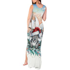 Australia Christmas Tank Maxi Dress Koala Santa Sydney Opera House Watercolor - Aussie Hoodie