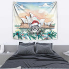 Australia Christmas Tapestry Koala Santa Sydney Opera House Watercolor - Aussie Hoodie
