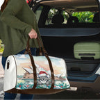 Australia Christmas Travel Bag Koala Santa Sydney Opera House Watercolor - Aussie Hoodie