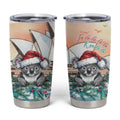 Australia Christmas Tumbler Cup Koala Santa Sydney Opera House Watercolor - Aussie Hoodie