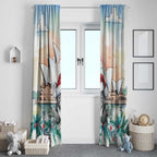 Australia Christmas Window Curtain Koala Santa Sydney Opera House Watercolor - Aussie Hoodie