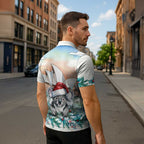 Australia Christmas Zipper Polo Shirt Koala Santa Sydney Opera House Watercolor - Aussie Hoodie