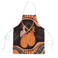 Australia Leukemia Awareness Month Apron Aussie Cockatoo Fight Boxing Gloves Aboriginal Art