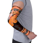 Personalised Australia Leukemia Awareness Month Arm Sleeves Aussie Cockatoo Fight Boxing Gloves Aboriginal Art