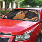 Australia Leukemia Awareness Month Auto Sun Shade Aussie Cockatoo Fight Boxing Gloves Aboriginal Art