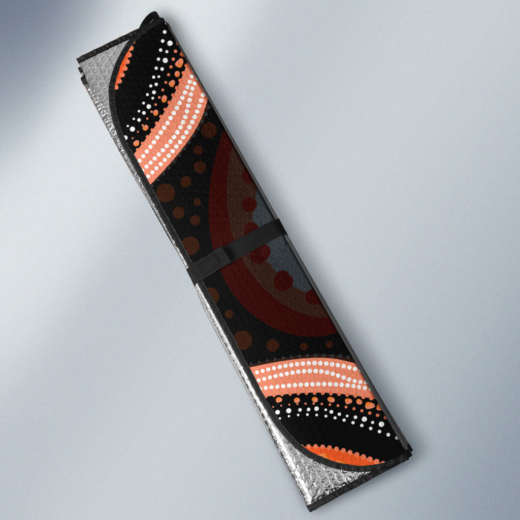Australia Leukemia Awareness Month Auto Sun Shade Aussie Cockatoo Fight Boxing Gloves Aboriginal Art