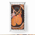 Australia Leukemia Awareness Month Baby Bed Cover Aussie Cockatoo Fight Boxing Gloves Aboriginal Art