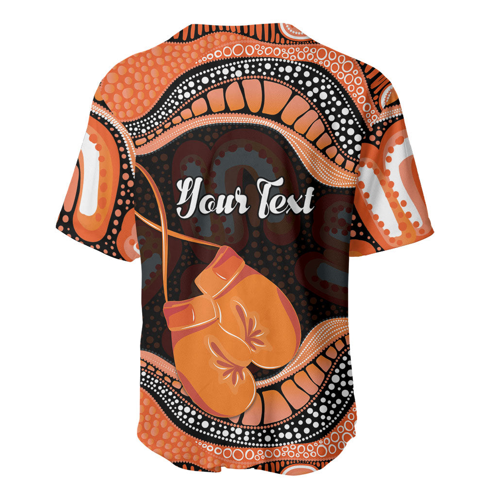 Personalised Australia Leukemia Awareness Month Baseball Jersey Aussie Cockatoo Fight Boxing Gloves Aboriginal Art