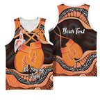 Personalised Australia Leukemia Awareness Month Basketball Jersey Aussie Cockatoo Fight Boxing Gloves Aboriginal Art