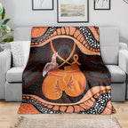 Australia Leukemia Awareness Month Blanket Aussie Cockatoo Fight Boxing Gloves Aboriginal Art