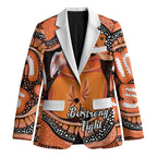 Personalised Australia Leukemia Awareness Month Blazer Aussie Cockatoo Fight Boxing Gloves Aboriginal Art