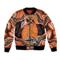 Personalised Australia Leukemia Awareness Month Bomber Jacket Aussie Cockatoo Fight Boxing Gloves Aboriginal Art