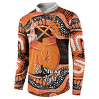 Personalised Australia Leukemia Awareness Month Button Sweatshirt Aussie Cockatoo Fight Boxing Gloves Aboriginal Art