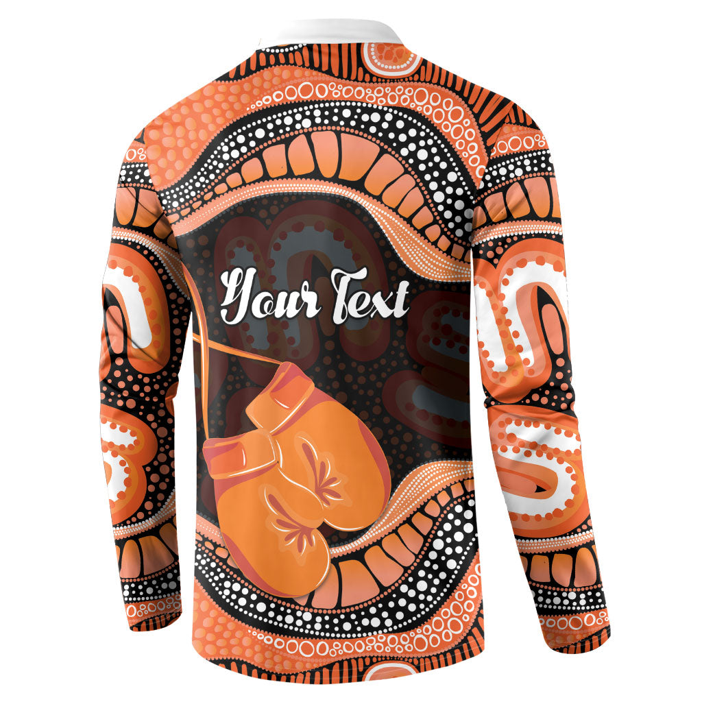 Personalised Australia Leukemia Awareness Month Button Sweatshirt Aussie Cockatoo Fight Boxing Gloves Aboriginal Art