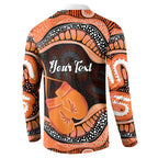 Personalised Australia Leukemia Awareness Month Button Sweatshirt Aussie Cockatoo Fight Boxing Gloves Aboriginal Art