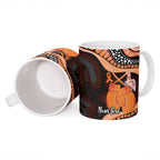 Personalised Australia Leukemia Awareness Month Ceramic Mug Aussie Cockatoo Fight Boxing Gloves Aboriginal Art