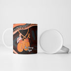 Personalised Australia Leukemia Awareness Month Ceramic Mug Aussie Cockatoo Fight Boxing Gloves Aboriginal Art