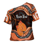 Personalised Australia Leukemia Awareness Month Cross Shoulder Shirt Aussie Cockatoo Fight Boxing Gloves Aboriginal Art
