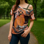 Personalised Australia Leukemia Awareness Month Cross Shoulder Shirt Aussie Cockatoo Fight Boxing Gloves Aboriginal Art