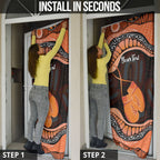 Personalised Australia Leukemia Awareness Month Door Cover Aussie Cockatoo Fight Boxing Gloves Aboriginal Art