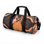 Australia Leukemia Awareness Month Duffle Bag Aussie Cockatoo Fight Boxing Gloves Aboriginal Art