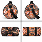 Australia Leukemia Awareness Month Duffle Bag Aussie Cockatoo Fight Boxing Gloves Aboriginal Art