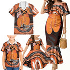 Personalised Australia Leukemia Awareness Month Family Matching Mermaid Dress and Hawaiian Shirt Aussie Cockatoo Fight Boxing Gloves Aboriginal Art