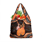 Australia Leukemia Awareness Month Grocery Bag Aussie Cockatoo Fight Boxing Gloves Aboriginal Art