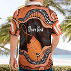 Personalised Australia Leukemia Awareness Month Hawaiian Shirt Aussie Cockatoo Fight Boxing Gloves Aboriginal Art