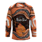 Personalised Australia Leukemia Awareness Month Hockey Jersey Aussie Cockatoo Fight Boxing Gloves Aboriginal Art
