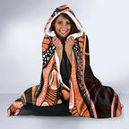 Australia Leukemia Awareness Month Hooded Blanket Aussie Cockatoo Fight Boxing Gloves Aboriginal Art