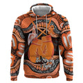 Personalised Australia Leukemia Awareness Month Hoodie Aussie Cockatoo Fight Boxing Gloves Aboriginal Art