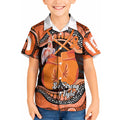Personalised Australia Leukemia Awareness Month Kid Hawaiian Shirt Aussie Cockatoo Fight Boxing Gloves Aboriginal Art
