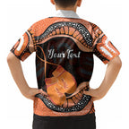 Personalised Australia Leukemia Awareness Month Kid Hawaiian Shirt Aussie Cockatoo Fight Boxing Gloves Aboriginal Art