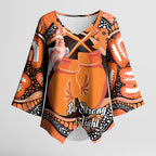 Personalised Australia Leukemia Awareness Month Kimono Sleeve Blouse Aussie Cockatoo Fight Boxing Gloves Aboriginal Art