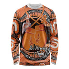 Personalised Australia Leukemia Awareness Month Long Sleeve Shirt Aussie Cockatoo Fight Boxing Gloves Aboriginal Art