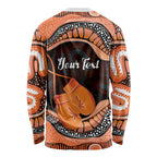 Personalised Australia Leukemia Awareness Month Long Sleeve Shirt Aussie Cockatoo Fight Boxing Gloves Aboriginal Art