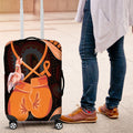 Australia Leukemia Awareness Month Luggage Cover Aussie Cockatoo Fight Boxing Gloves Aboriginal Art