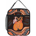 Australia Leukemia Awareness Month Lunch Bag Aussie Cockatoo Fight Boxing Gloves Aboriginal Art