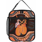 Australia Leukemia Awareness Month Lunch Bag Aussie Cockatoo Fight Boxing Gloves Aboriginal Art