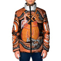 Personalised Australia Leukemia Awareness Month Padded Jacket Aussie Cockatoo Fight Boxing Gloves Aboriginal Art
